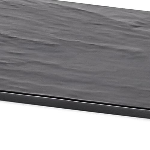 Tablecraft MGL2 Black Melamine Display Tray 20-1/2" x 6-3/4"