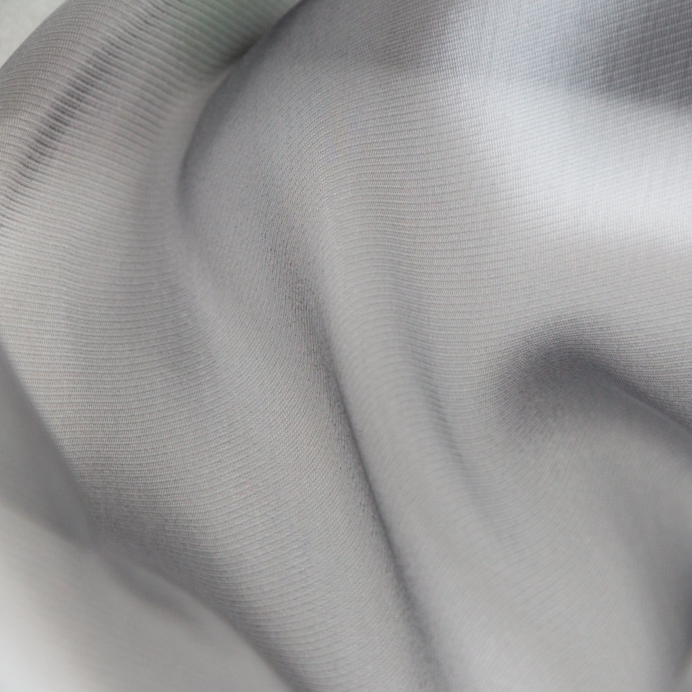 Satin-Faced Twill Organza - Radiant Charcoal