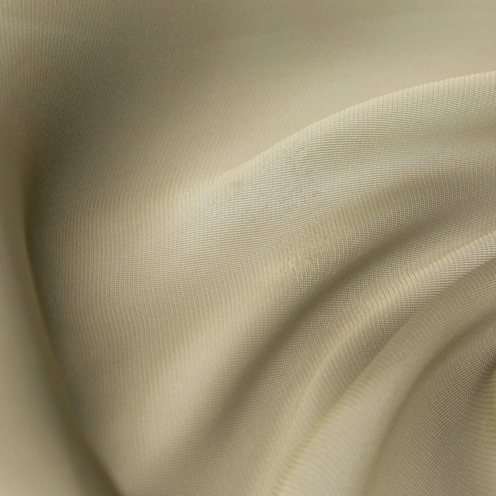 Satin-Faced Twill Organza - Luminous Light Olive - Anise Collection