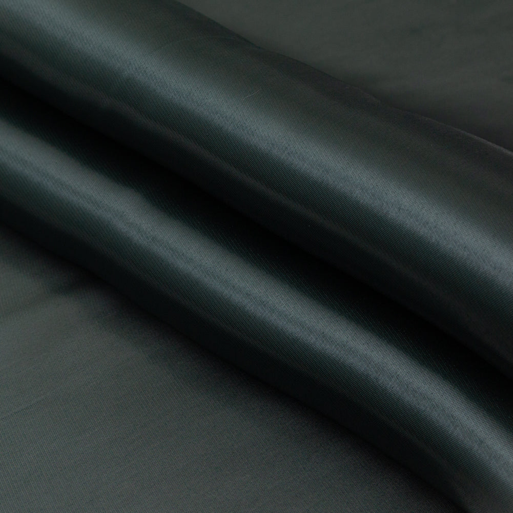 Satin-Faced Twill Organza - Luminous Hunter Green - Anise Collection