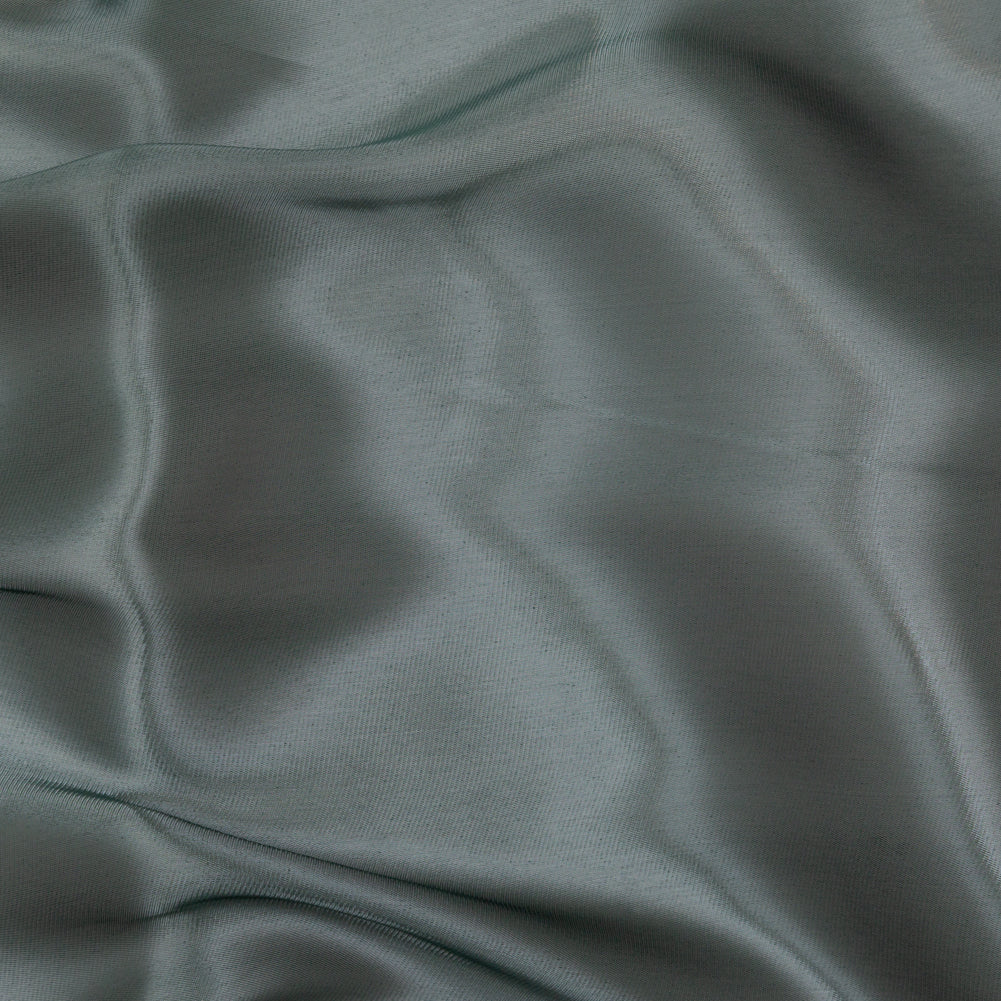 Satin-Faced Twill Organza - Luminous Hunter Green - Anise Collection