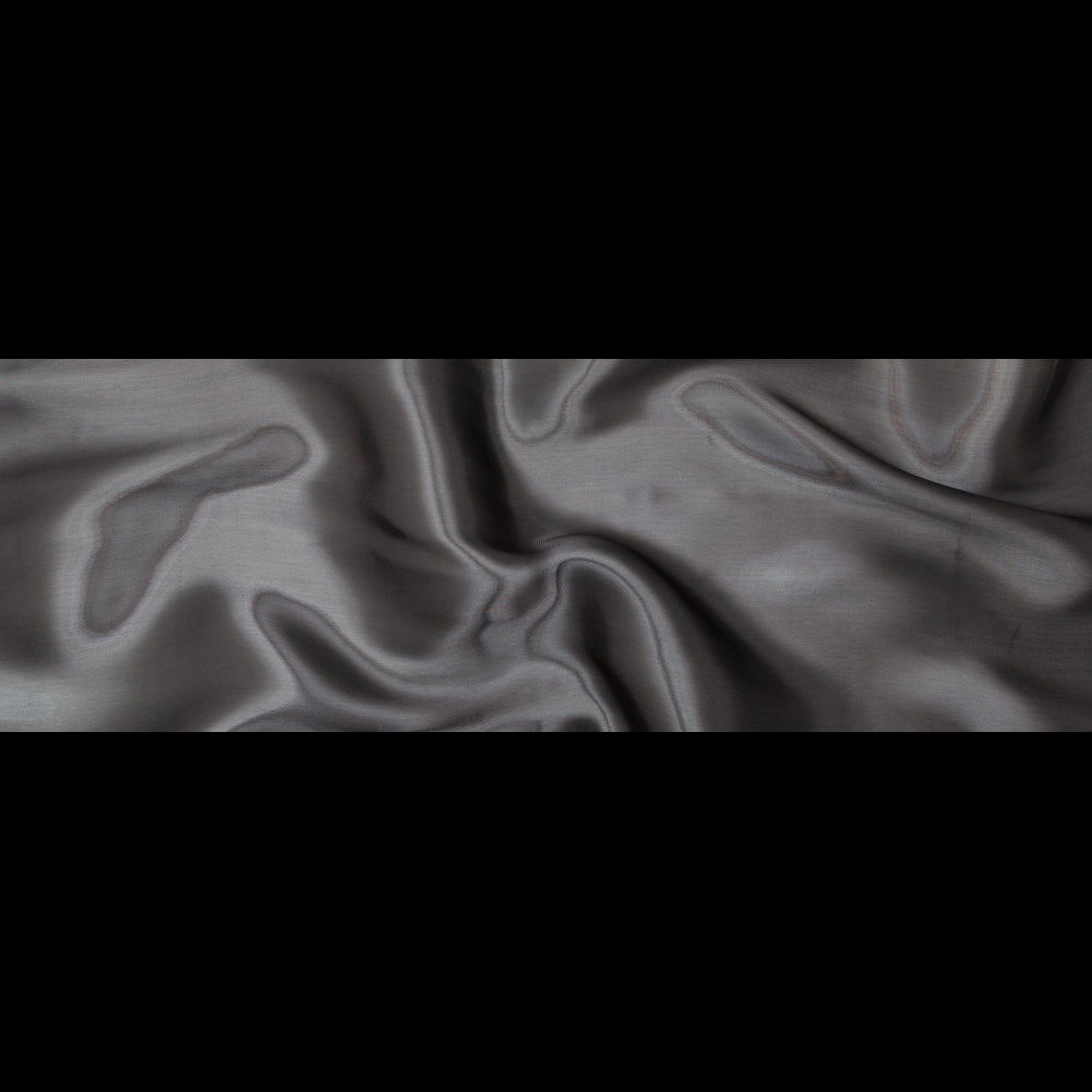 Satin-Faced Twill Organza - Luminous Dark Slate - Anise Collection