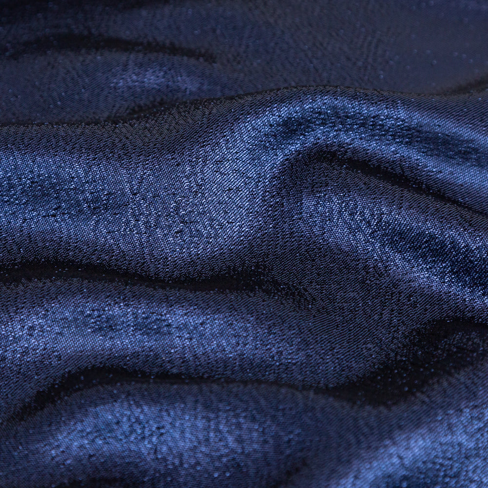 Metallic Luxury Lame - Navy - Meriden Collection