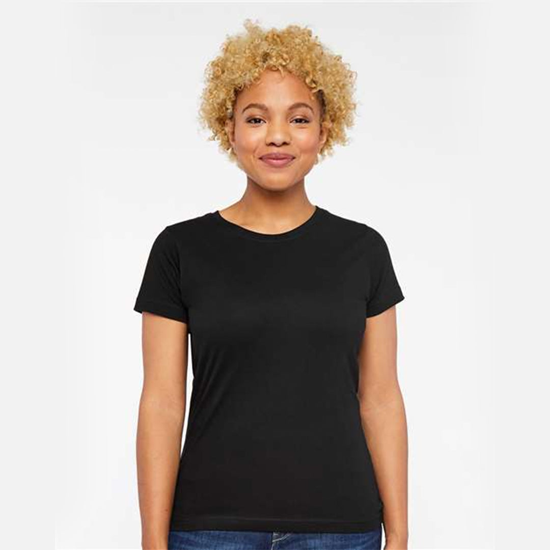 Women's Short Sleeve Crewneck Fine Jersey Tee