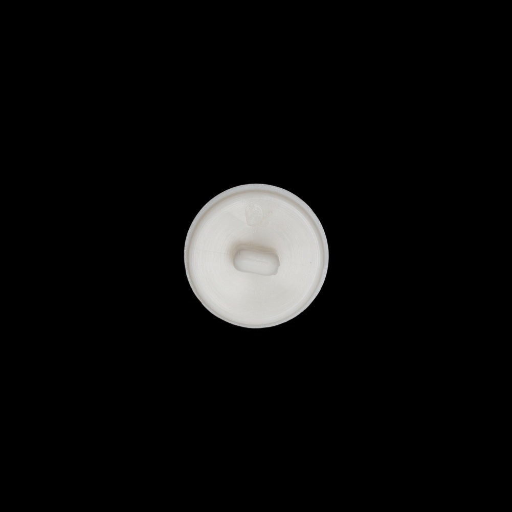 Italian Ivory Plastic Shank Button - 28L/18mm