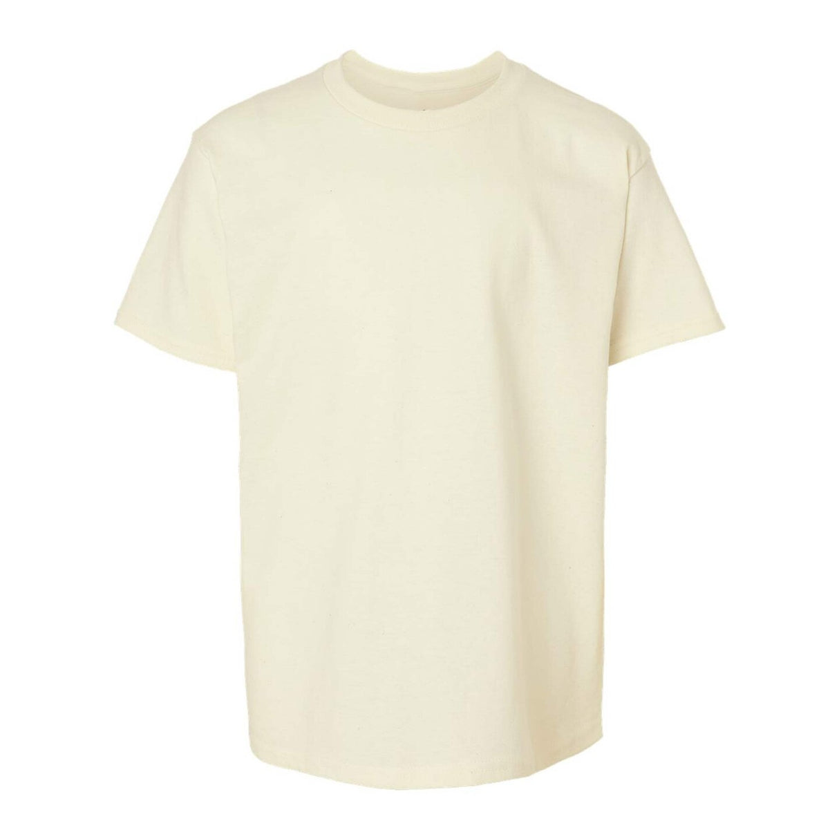 Youth Heavy Cotton Short Sleeve T Shirt | Breathable Durable Kids Cotton Tee | Classic Fit Everyday Youth Shirt