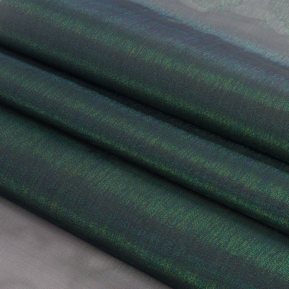 Stiff Polyester Organdy - Black Sparkle - Rhiannon Collection