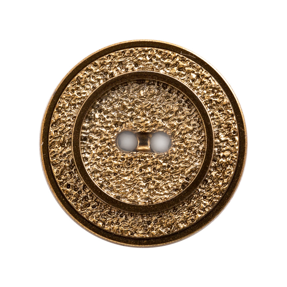 Italian Gold Gravel 2-Hole Button - 44L/28mm