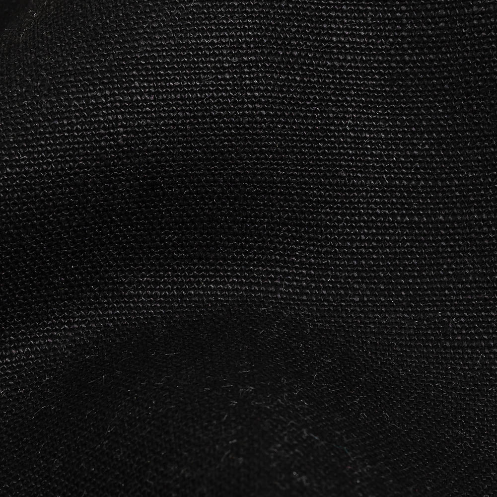 Black Heavyweight Linen Woven