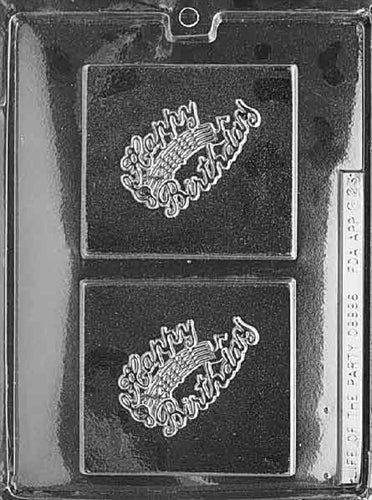 Happy Birthday Chocolate Gift Card Mold - LPG023