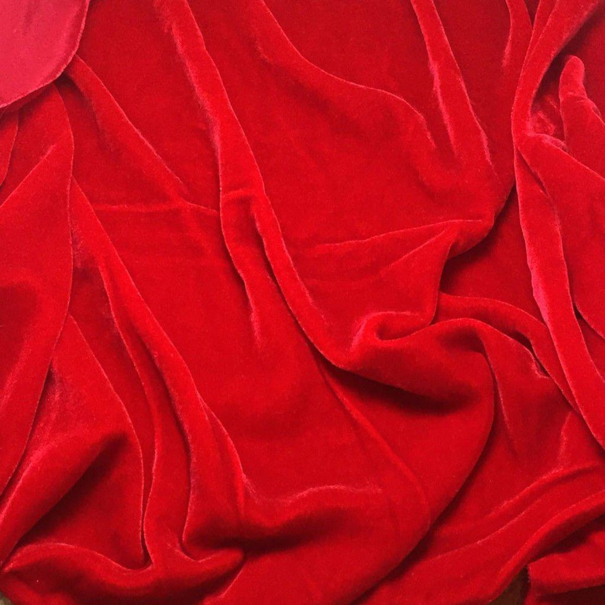 Silk Rayon Velvet Fabric - 80 Percent Rayon 20 Percent Silk, Velvet, 45" Width, 180 GSM (1 Yard)