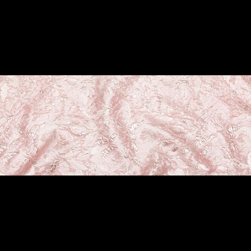 Metallic Pink Dogwood and Pink Icing Rosy Luxury Brocade