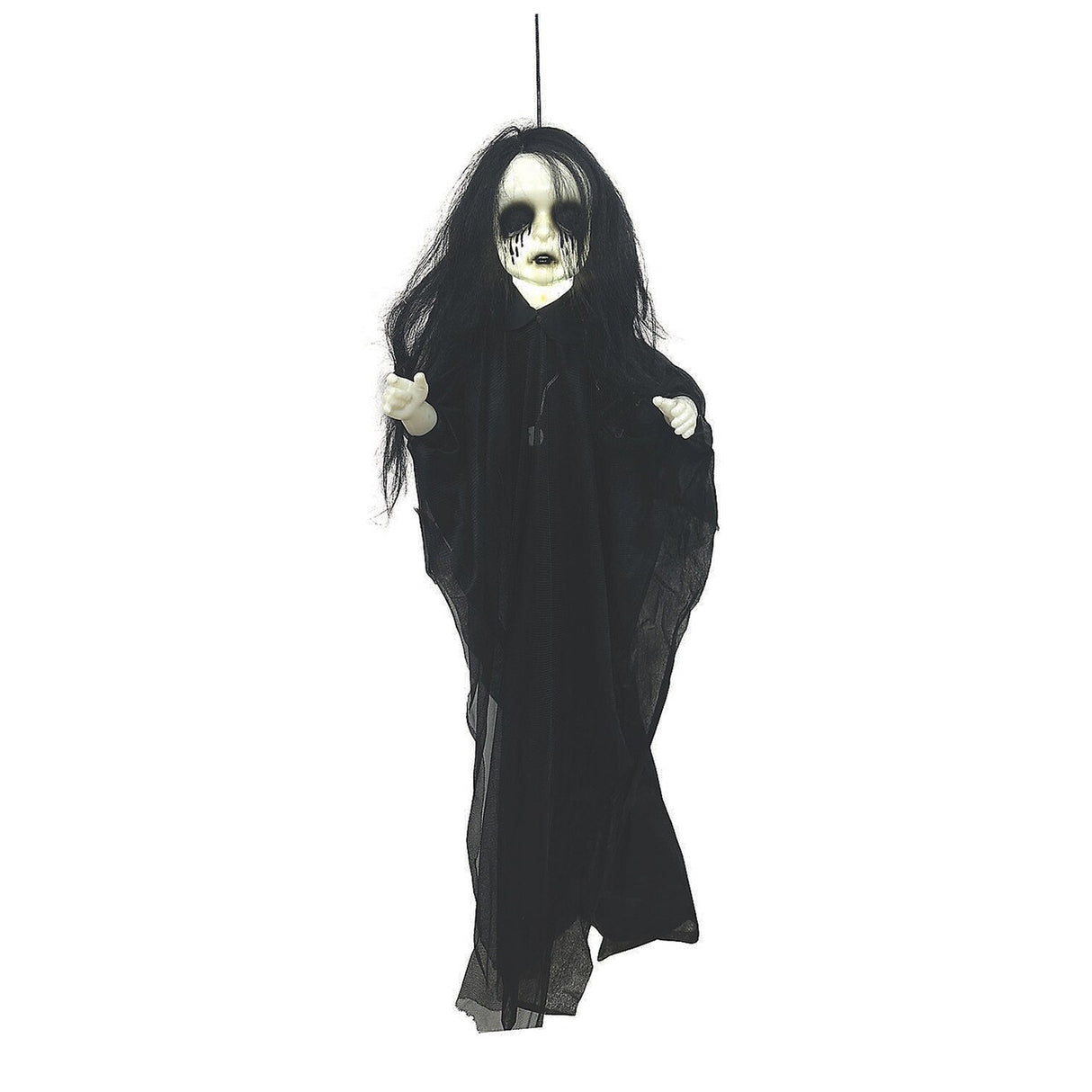 Light Up Hanging Undead Girl Halloween Decoration 29.5 x 43.25 Inch