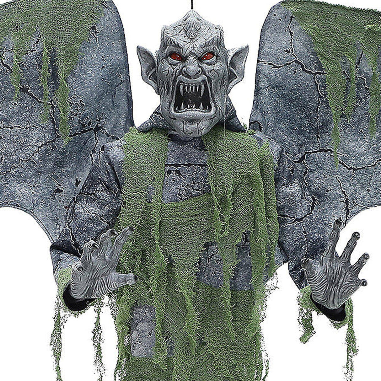 Hanging Gargoyle Prop Halloween Decoration With Led Eyes 40 Inch