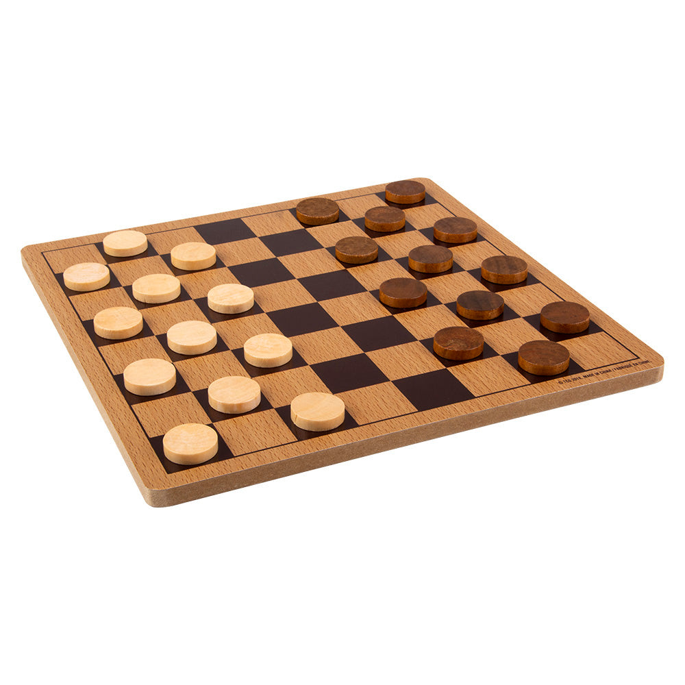 Wooden Checkers 10" (1 Box)