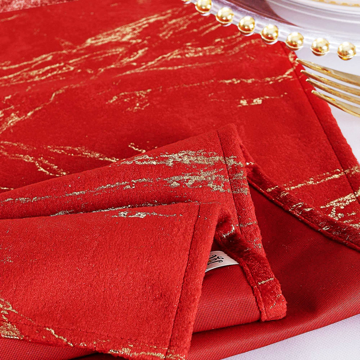 Velvet Table Runner 13x108 Red