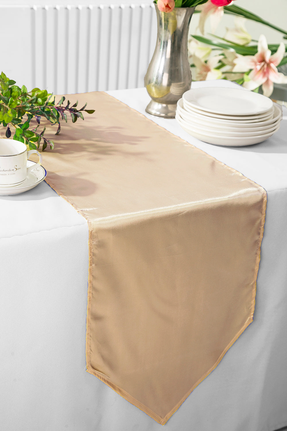 Durable Satin Rectangular Overlay – Wedding & Banquet Linen