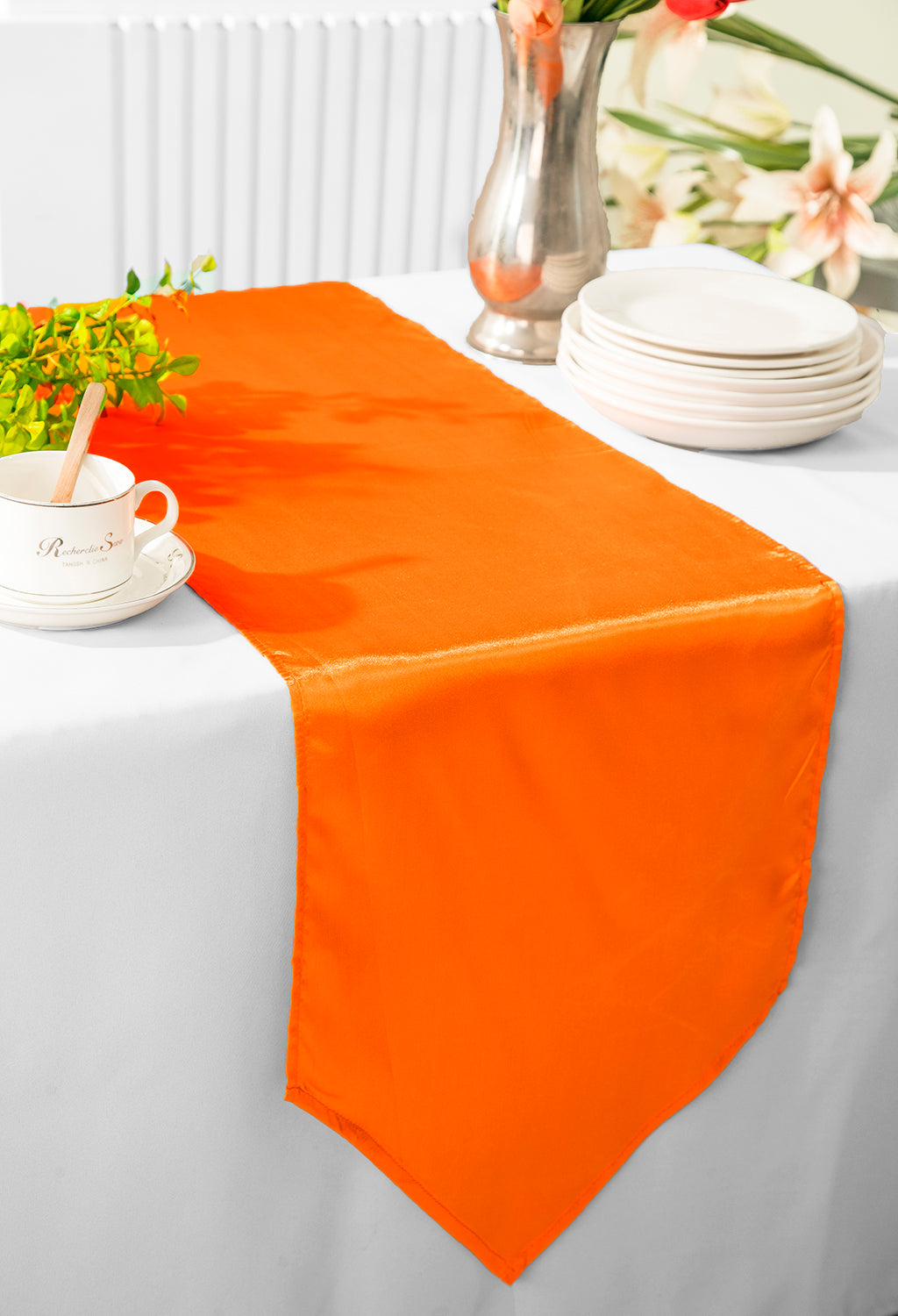 Elegant Satin Rectangular Tablecloth – Seamless Design