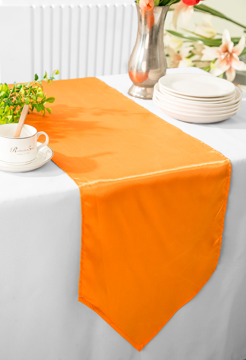 Elegant Satin Rectangular Tablecloth – Seamless Design