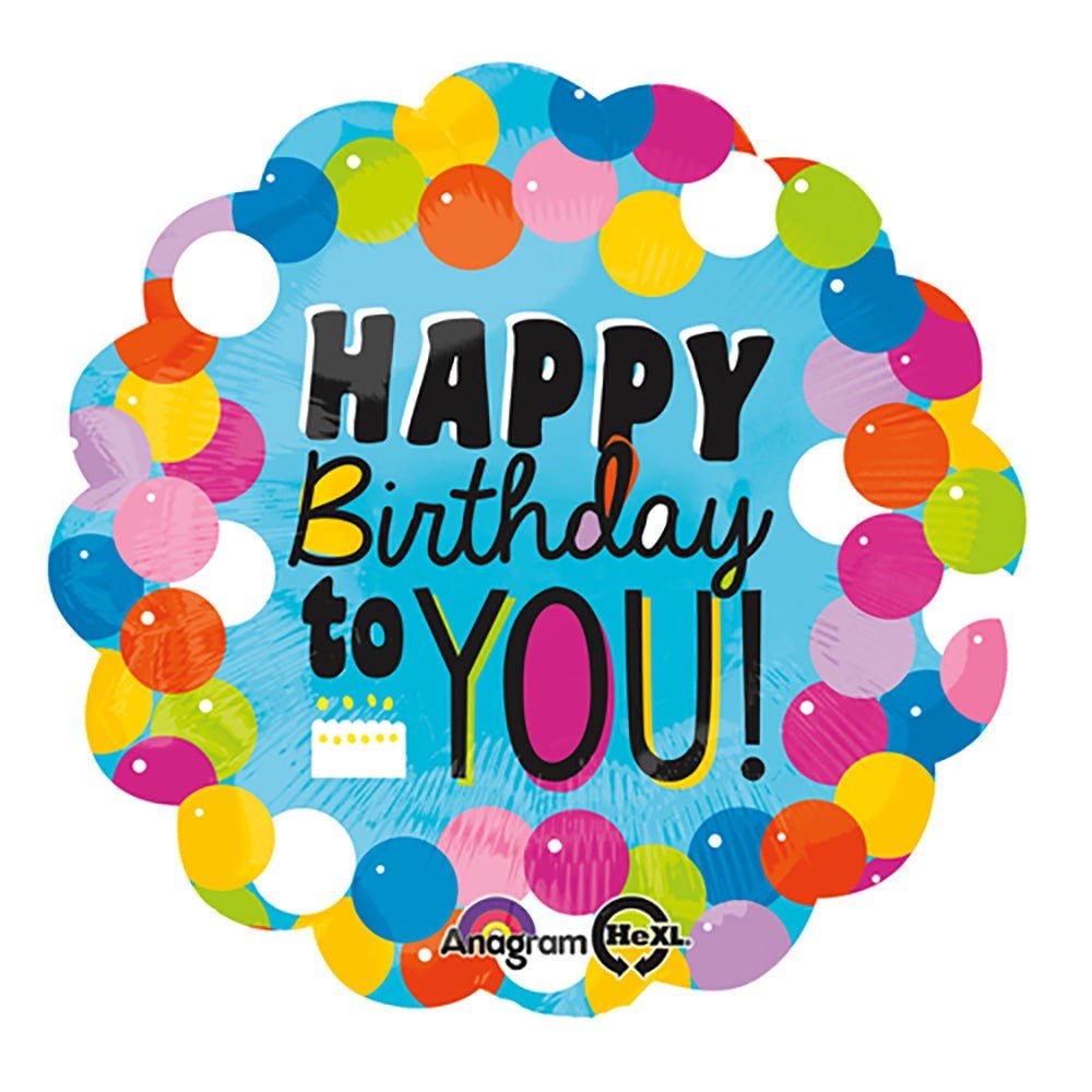 Foil Balloon Happy Birthday To You Gum Balls