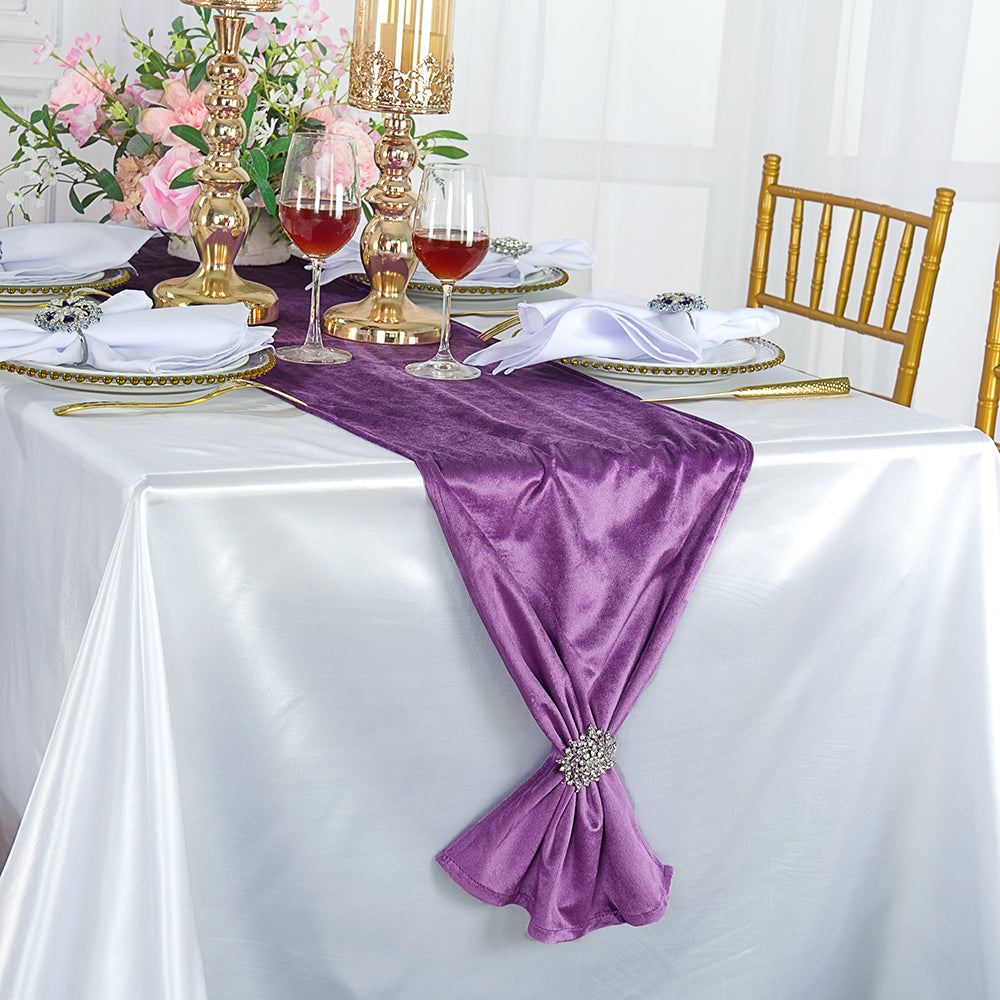 Velvet Table Runner 13x108 Lilac/Lavender