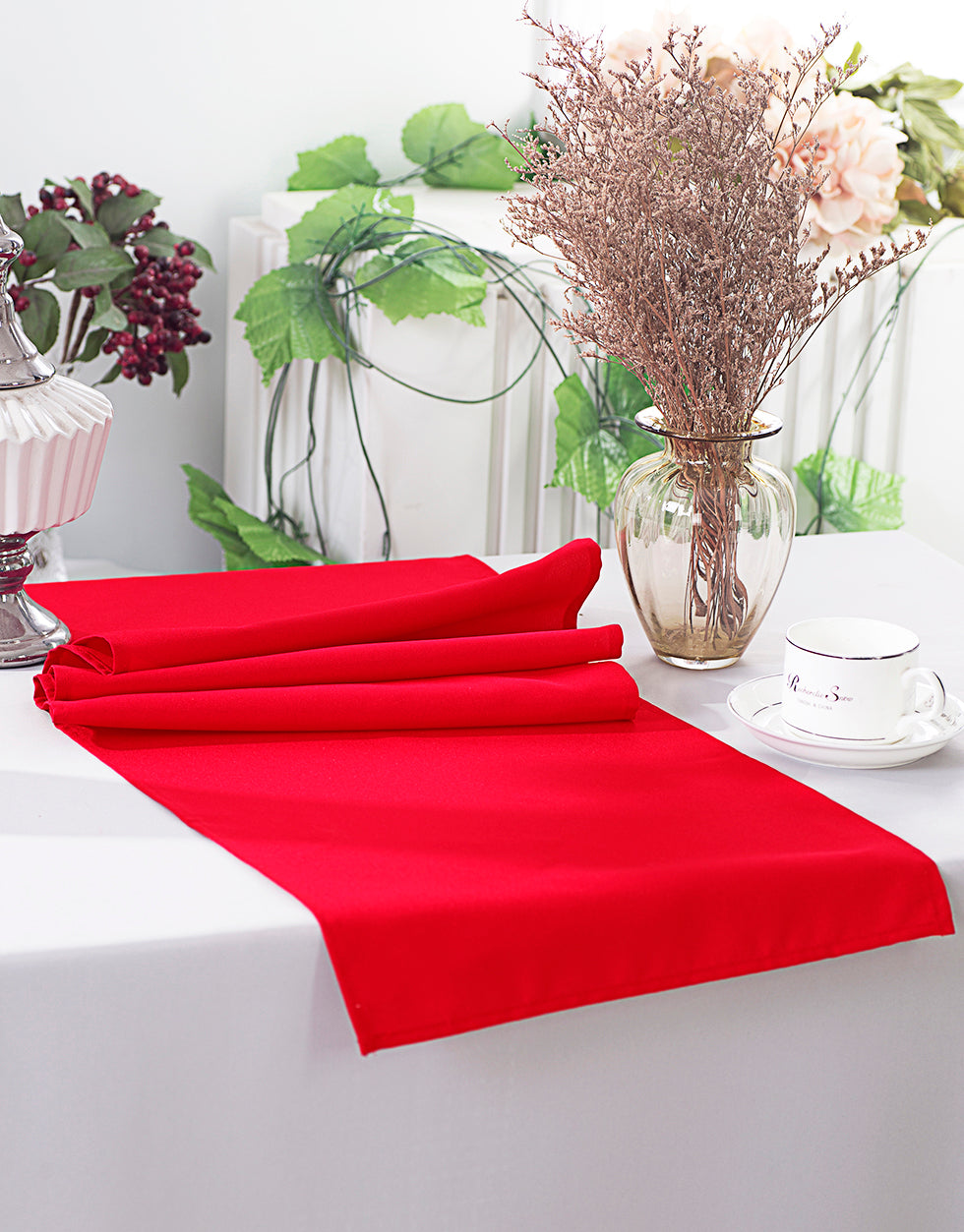 Polyester Table Runner 13x108 Red
