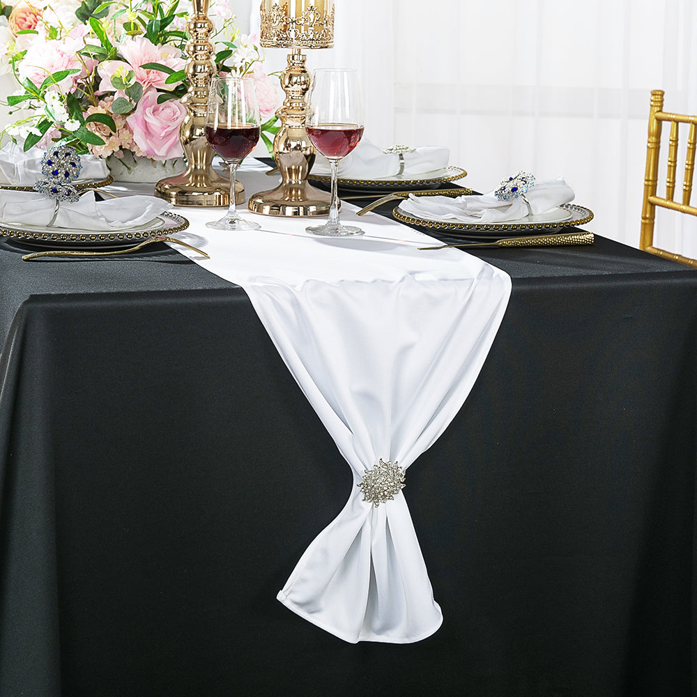 Scuba Table Runner 13x108 White