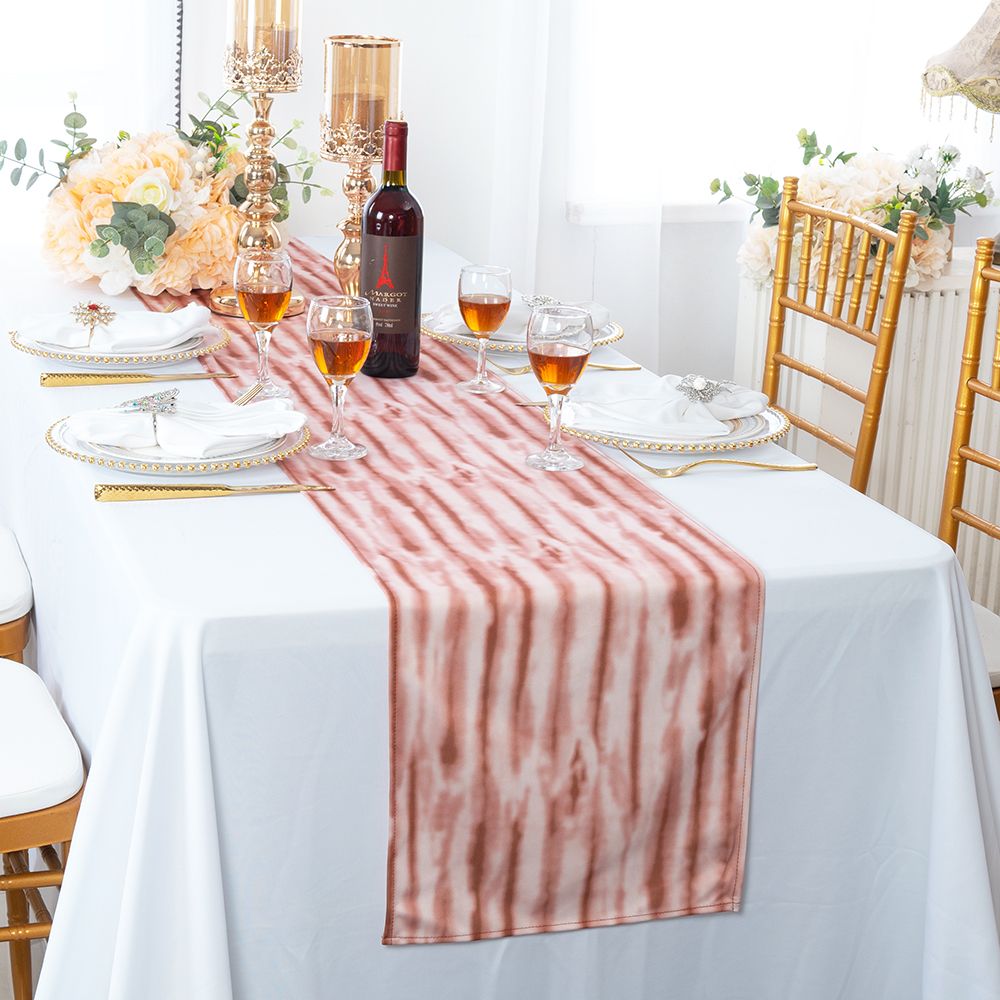Scuba Table Runner 13x108 Rust/Burnt Orange