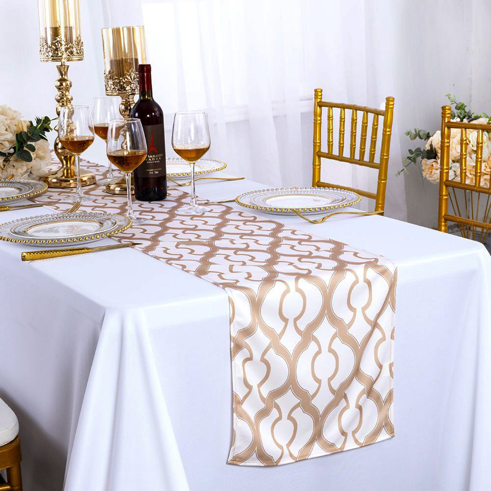 Scuba Table Runner 13x108 Champagne