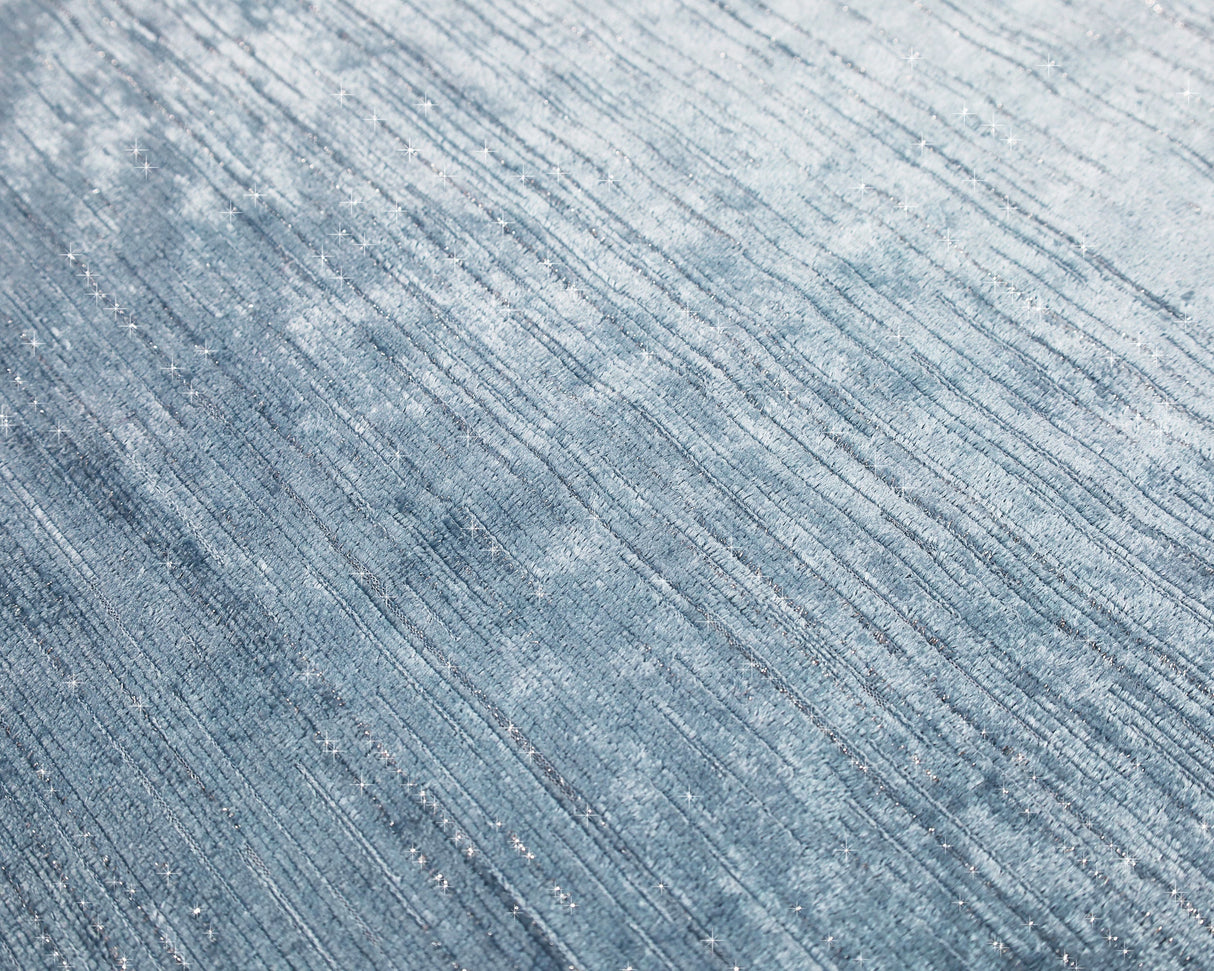 Round Velvet Tablecloth 120" Seamless Dusty Blue