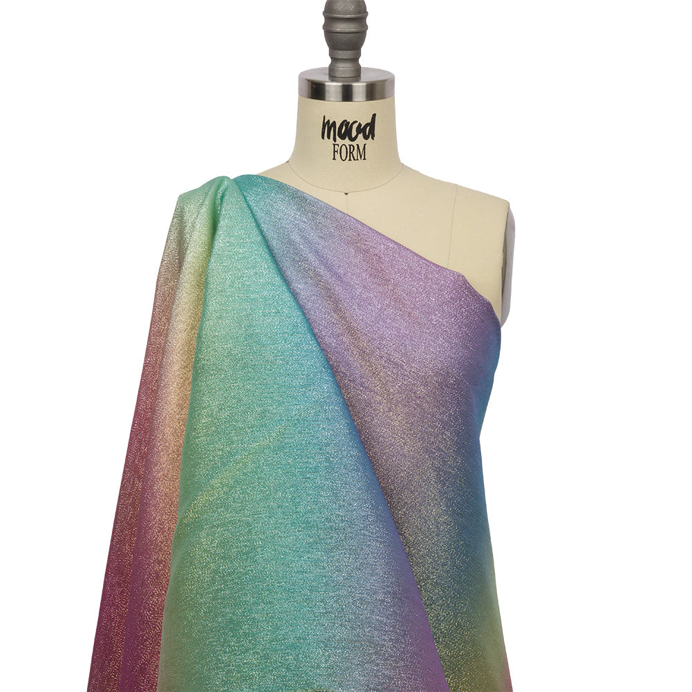 Metallic Pastel Rainbow Polyester Lame