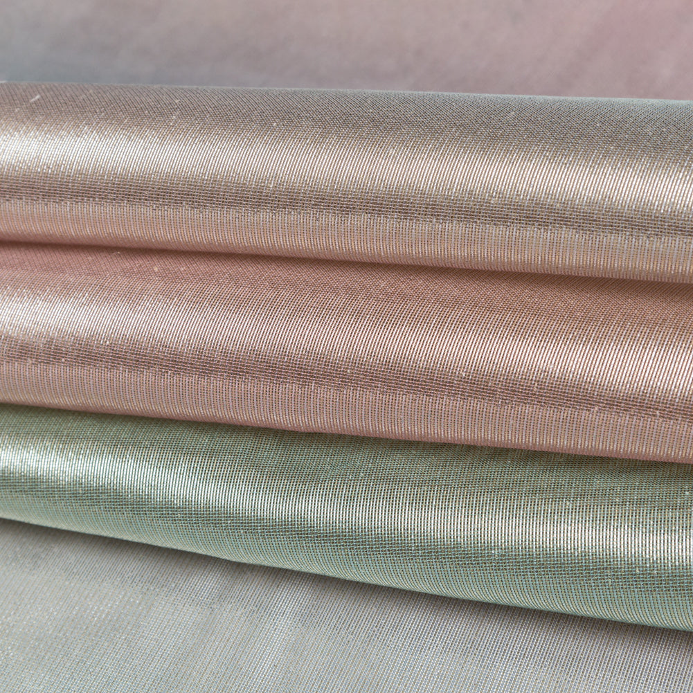 Metallic Pastel Rainbow Polyester Scrim Lame