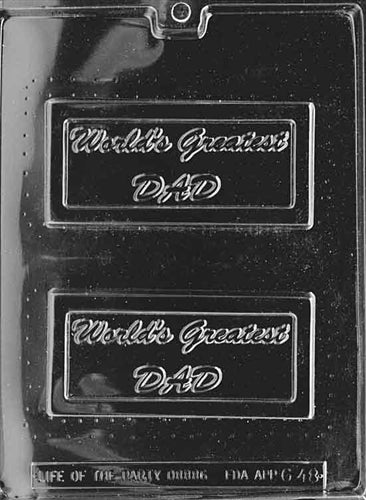 World's Greatest Dad Gift Card Chocolate Mold - LPG048