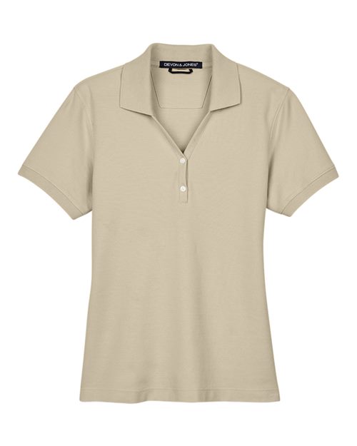 Devon & Jones Women's Pima Piqué Polo