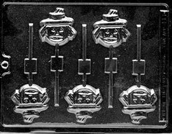 Scarecrow Face Lolly Chocolate Mold