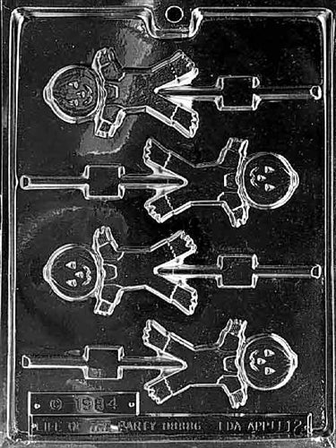 Cute Scarecrow Lolly Chocolate Mold