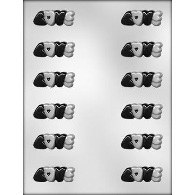 Love Hearts Chocolate Mold