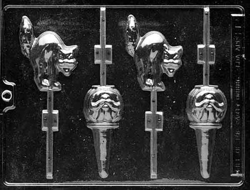 Pumpkins And Cats Lolly Chocolate Mold - LPH018