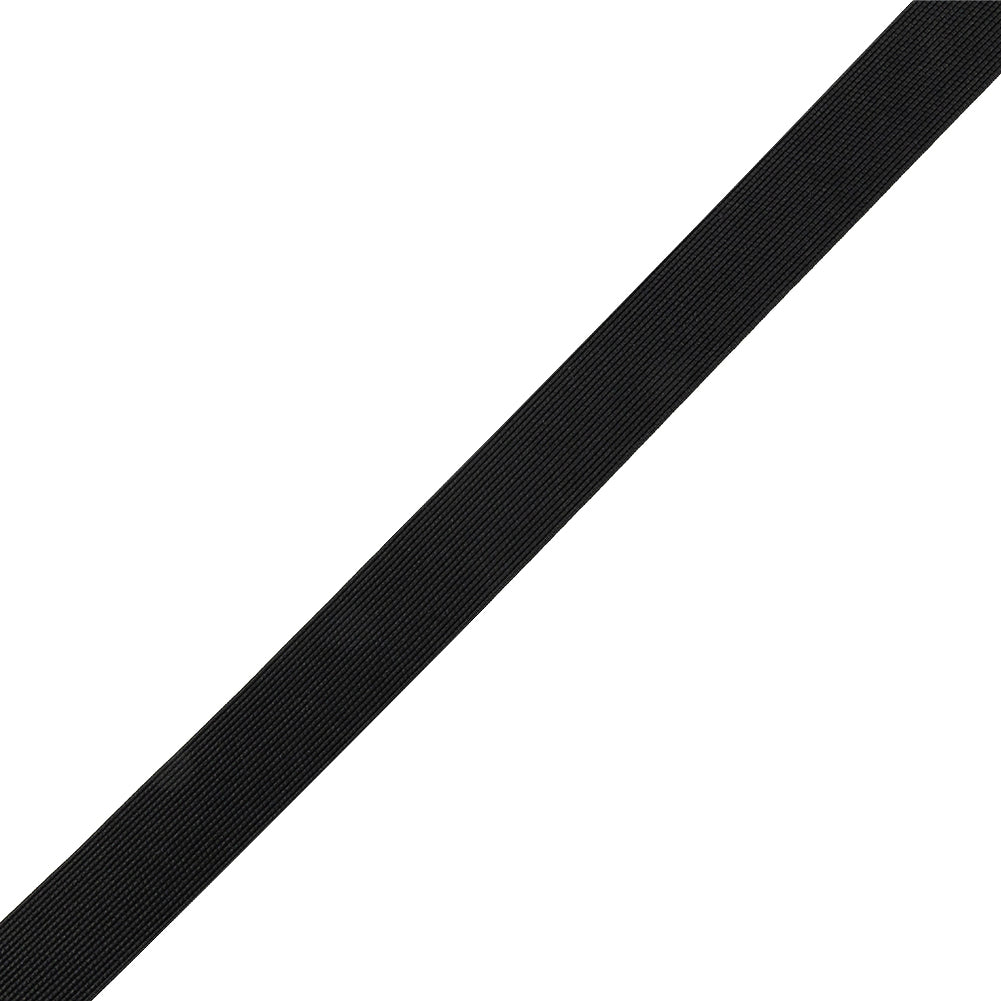 Italian Black 0.62 mm Gauge Webbing - 0.9375"
