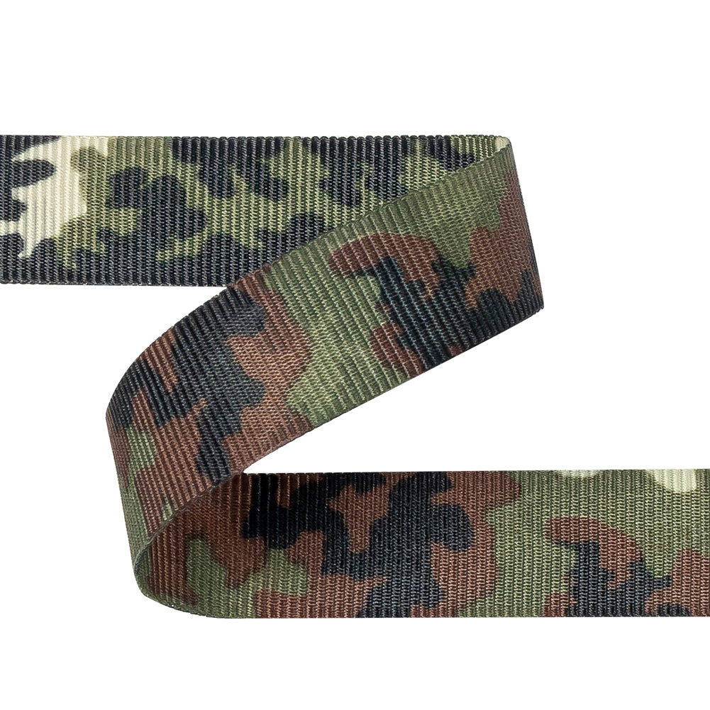 Italian Camouflage Grosgrain Ribbon - 0.625"