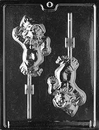 Large Scarecrow Lolly Chocolate Mold