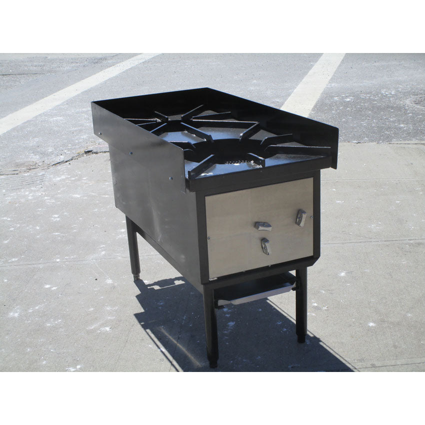 Double Burner Stock Pot Range Natrual Gas, Used Excellent Condition