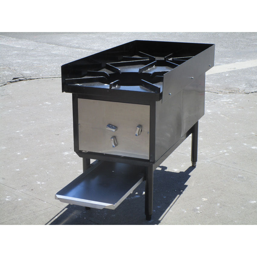 Double Burner Stock Pot Range Natrual Gas, Used Excellent Condition