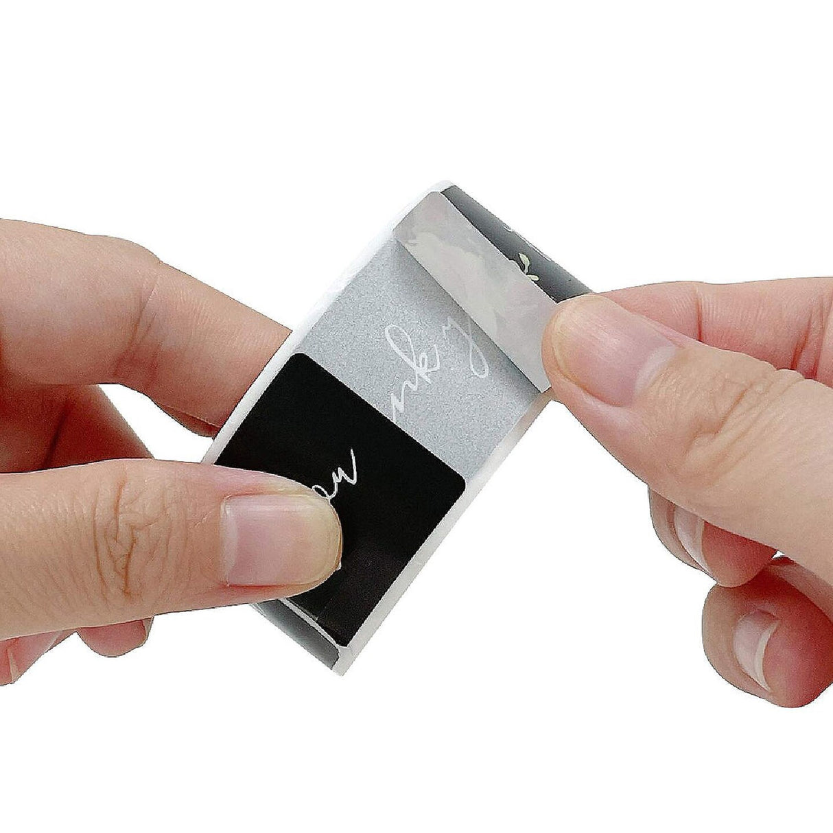 120 Pieces Wrapables Floral Black Thank You Stickers Roll 3x1 Inch