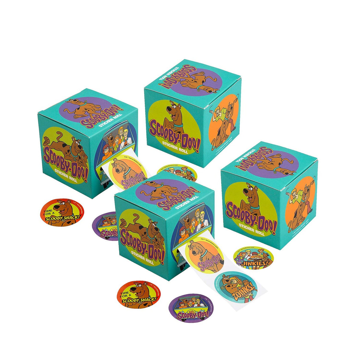 Scooby Doo Sticker Roll with Dispenser 100 Pieces