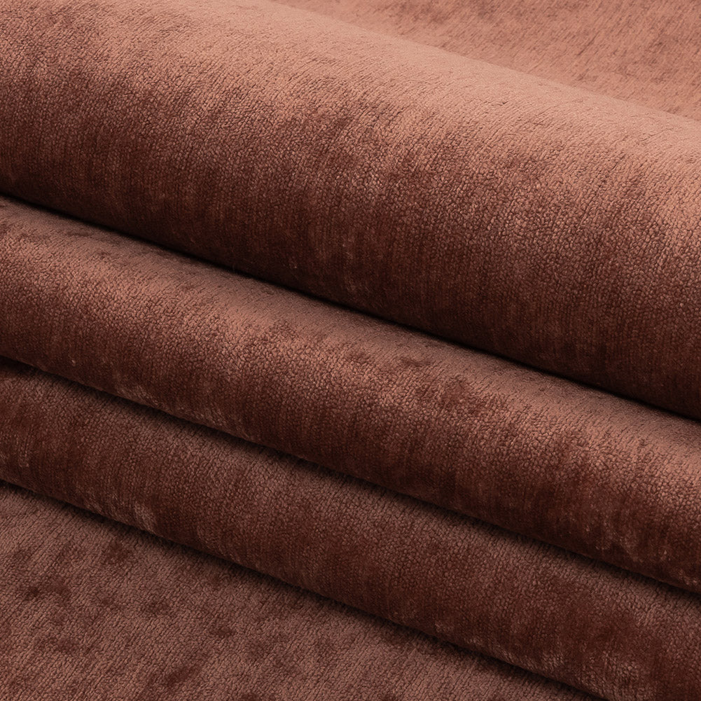 Crypton Terracotta Polyester Chenille