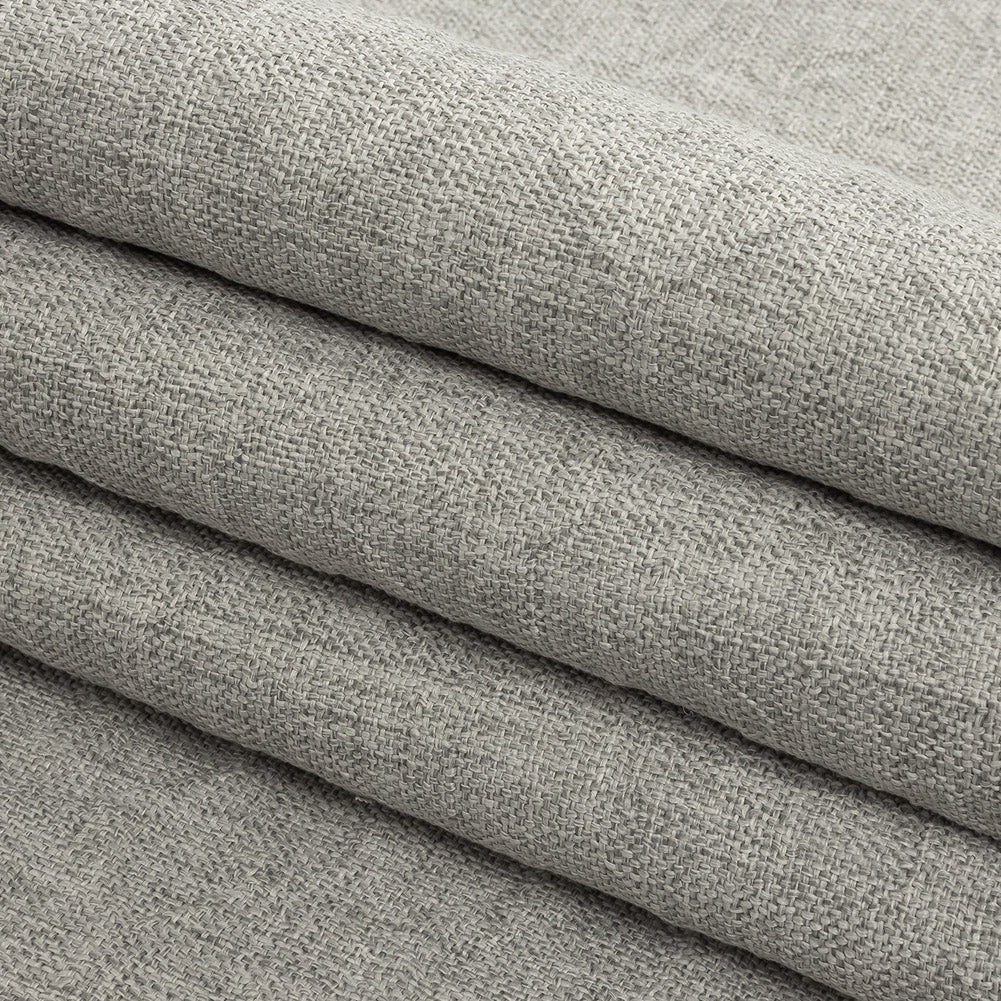Crypton Tolkie Gray Geometric Embossed Upholstery Fabric