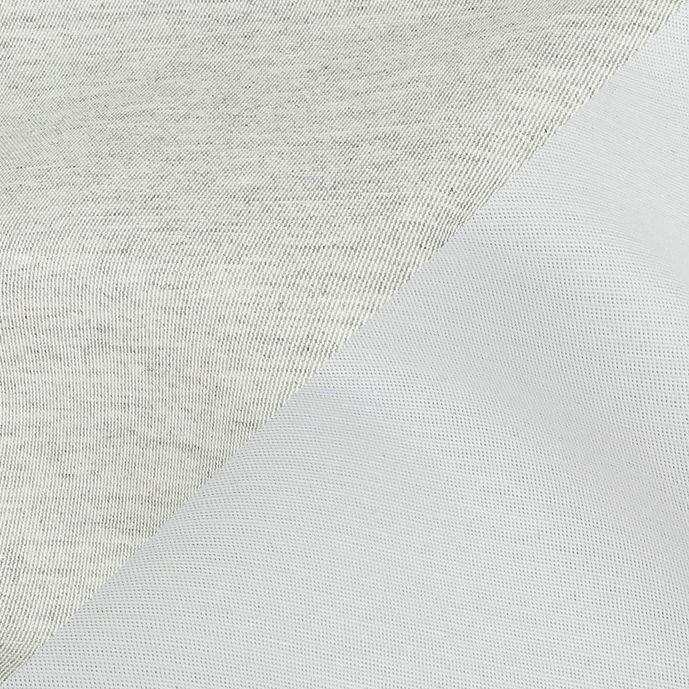 Heathered Gray and White Reversible Double Wide Twill