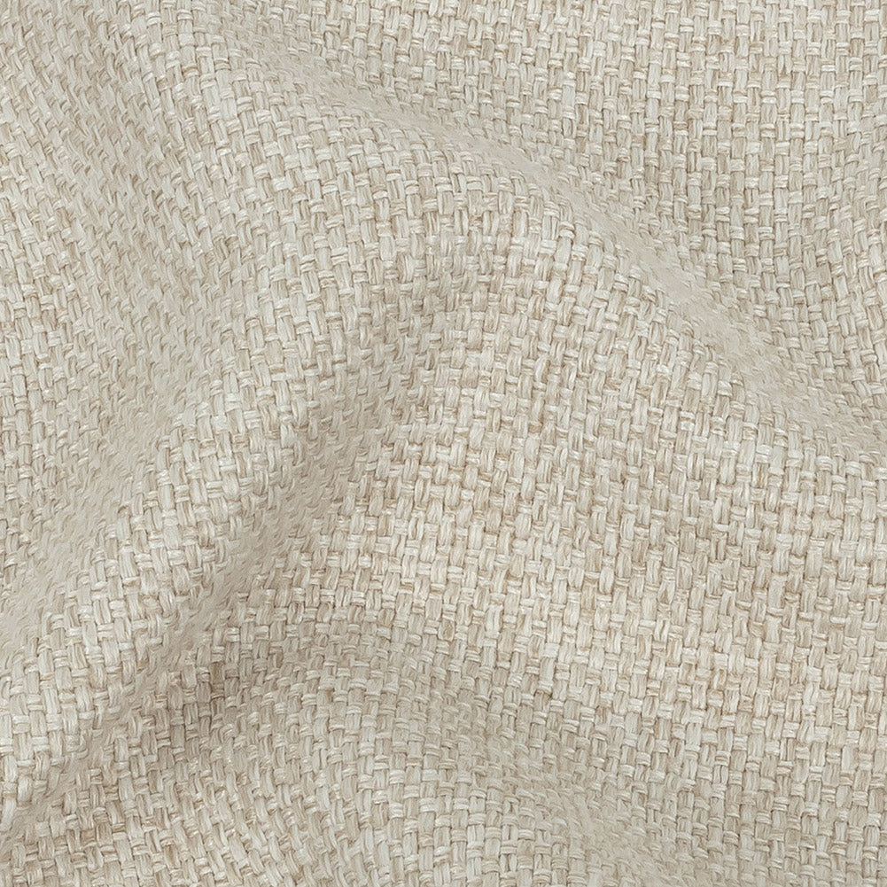 Crystal Gray Basketwoven Polyester and Cotton Home Decor Fabric