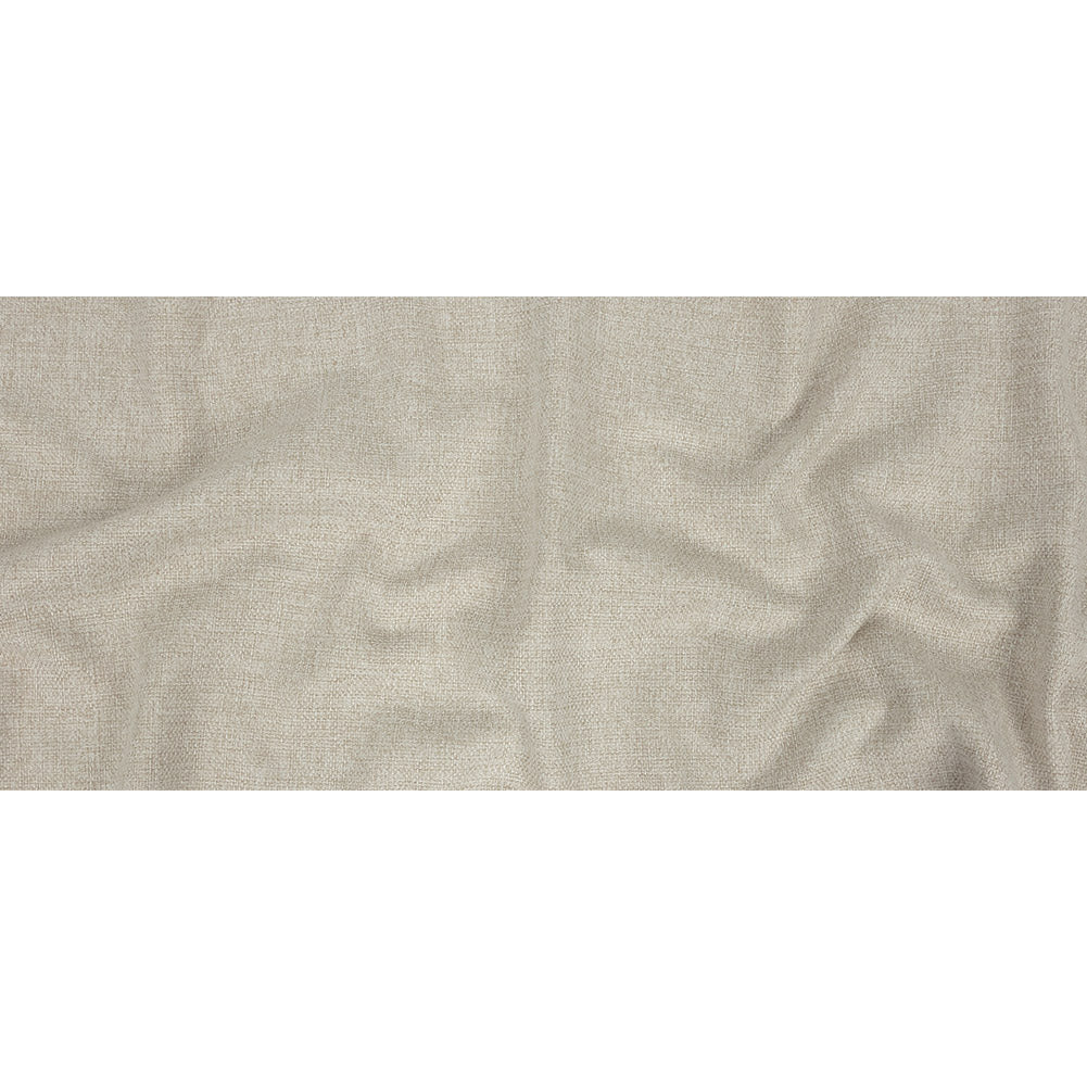 Crystal Gray Basketwoven Polyester and Cotton Home Decor Fabric